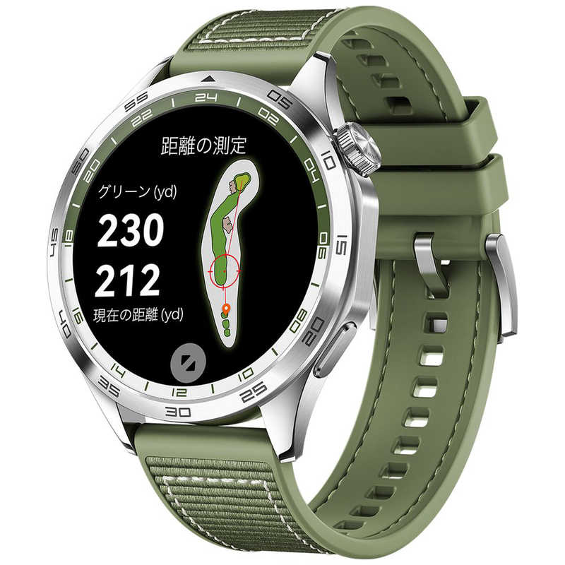 ファーウェイ スマートウォッチ レディース HUAWEI　スマートウォッチ WATCH GT4 46mm グリーン　WATCHGT446MMGR