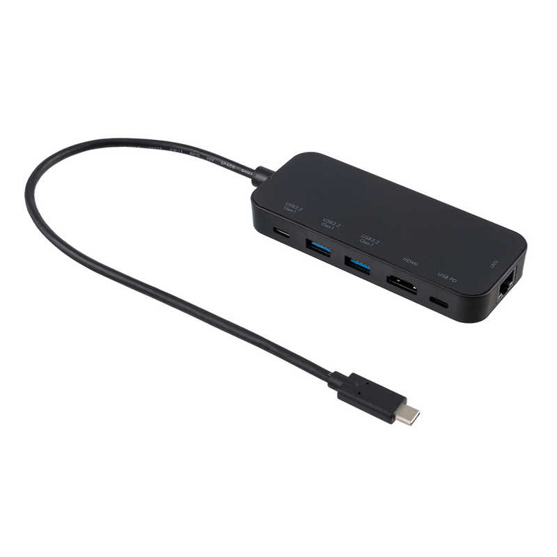 ナカバヤシ　USB Type-C ドッキングステーション HDMI/USB PD/USB3.2 Gen1(Type-C)/USB3.2 Gen1/LAN(10..