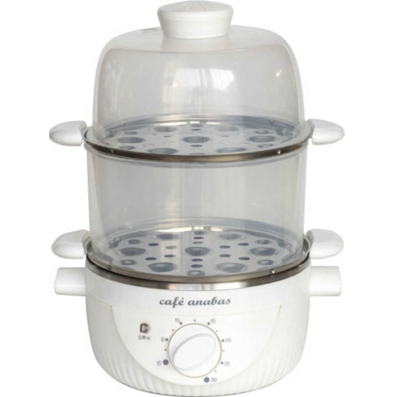 アナバス　ゆで玉子名人＆かんたん蒸し器(2段)　SE-002のサムネイル