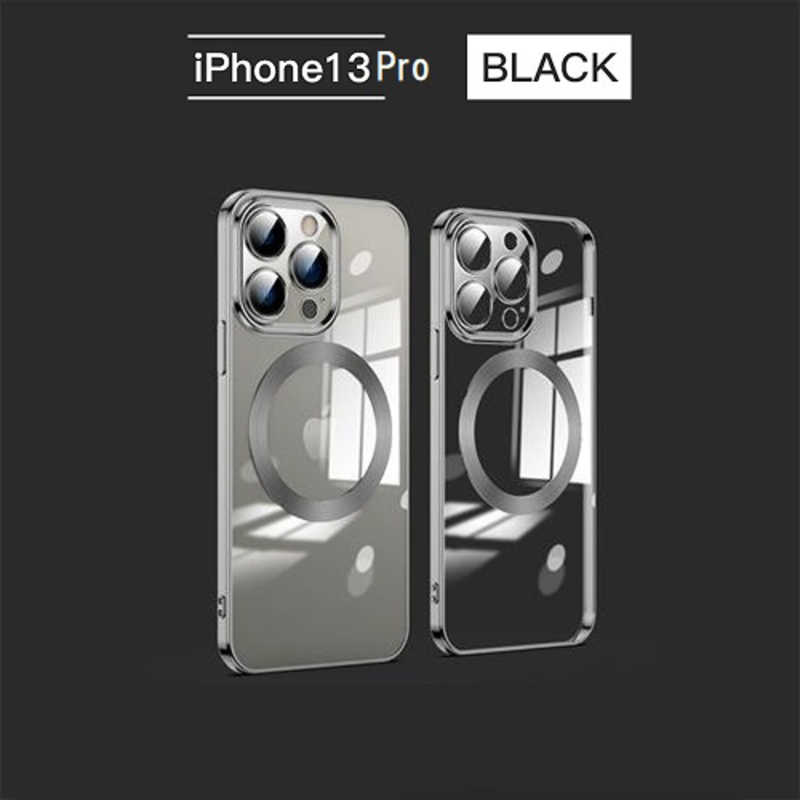 ROYALMONSTER　iPhone 13Pro 用ケース(マグセーフ・クリアブラック) ROYAL MONSTER　RM-3980iproBK