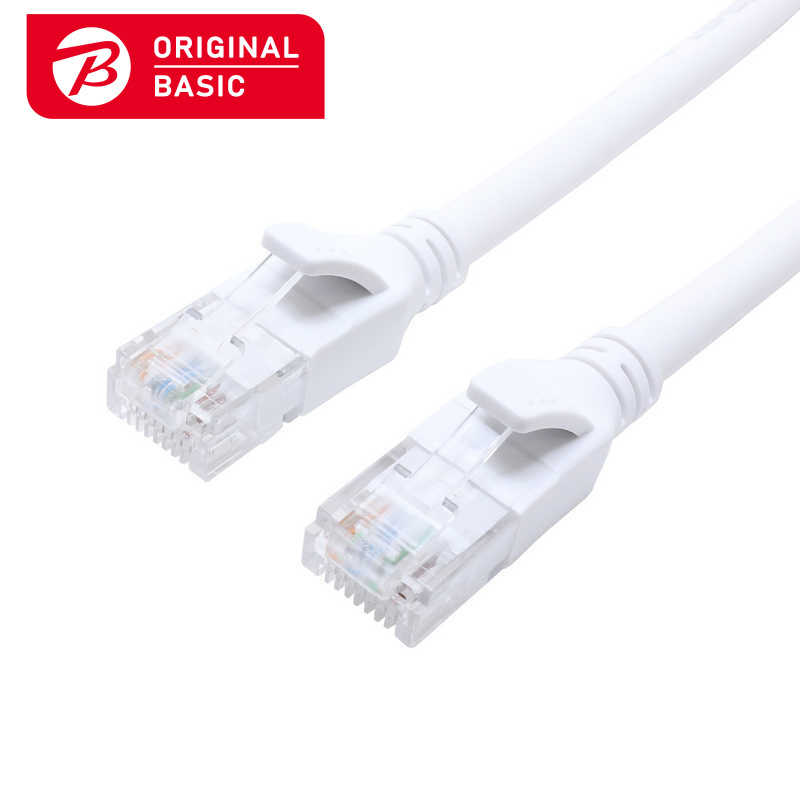 ORIGINALBASIC　LANケーブル ［1m /カテゴリー6A /スタンダード］ ホワイト　OB-L6A1-0100ST-WH