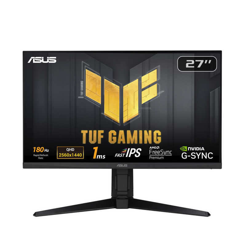 ASUS エイスース　ゲーミング液晶ディスプレイ TUF GAMING ［27型 /WQHD(2560×1440) /ワイド］　VG27AQL3A