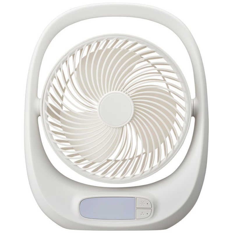ドウシシャ　ポータブルファン ホワイト [DCモーター搭載]　FBZ-160BWH
