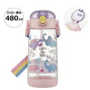 スケーター ワンプッシュストローボトル H&Sレインボー PDSH5