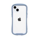 HAMEE ［iPhone 15専用］ Reflection Frost 強化ガラスクリアケース ペールブルー 41-973523