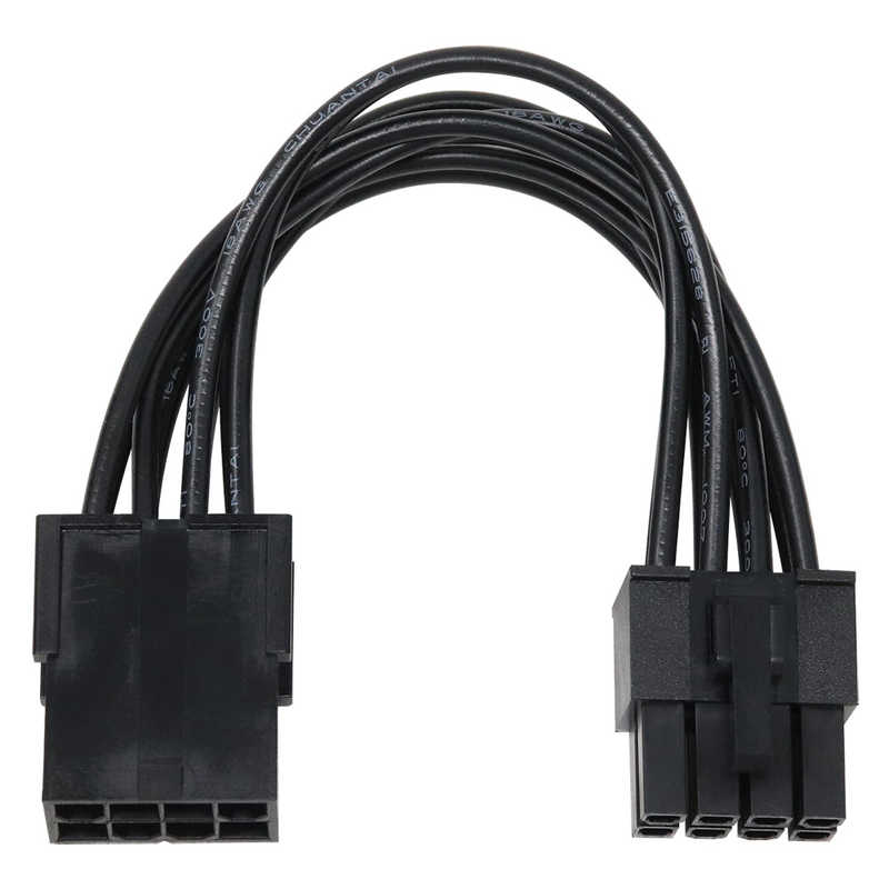 アイネックス　EPS12V用電源延長ケーブル 10cm ブラック　PX013A