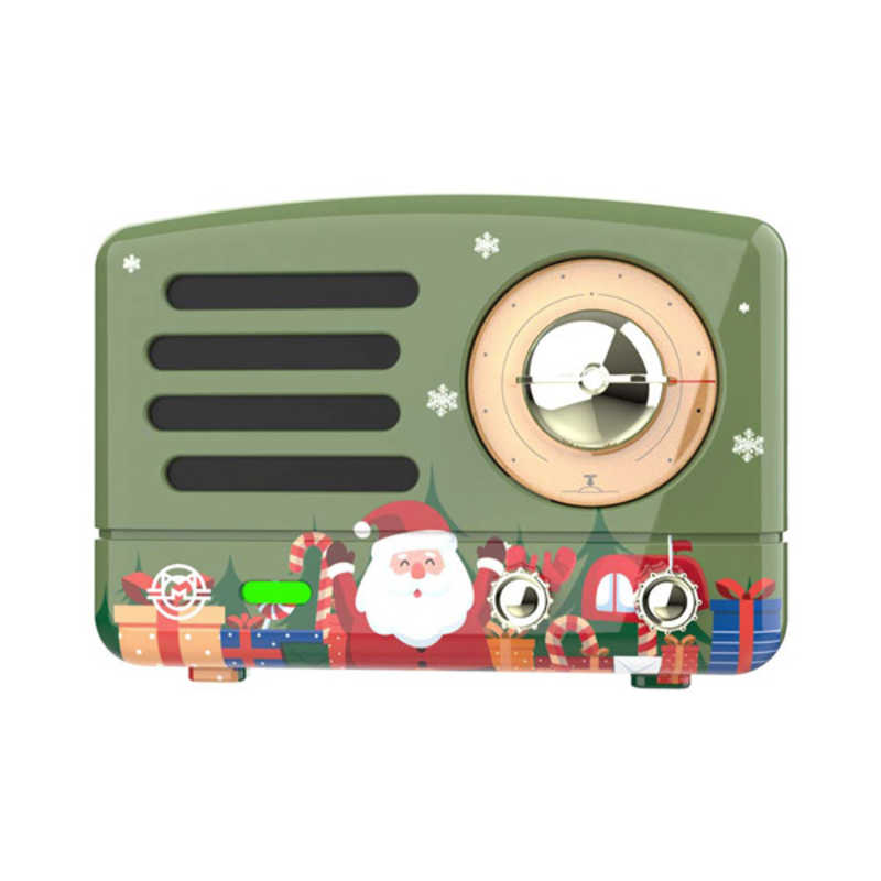 MUSEN　ブルートゥーススピーカー PETA ［Bluetooth対応］ クリスマスグリーン　MWQ1ICG