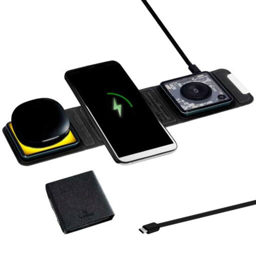 トランスペクト 4 SPRING フォースプリングス 折りたたみ式 3 in 1 ワイヤレス充電器 チャコールグレー 4S-WC トランスペクト 4 SPRING フォースプリングス 折りたたみ式 3 in 1 ワイヤレス充電器 チャコールグレー 4S-WC