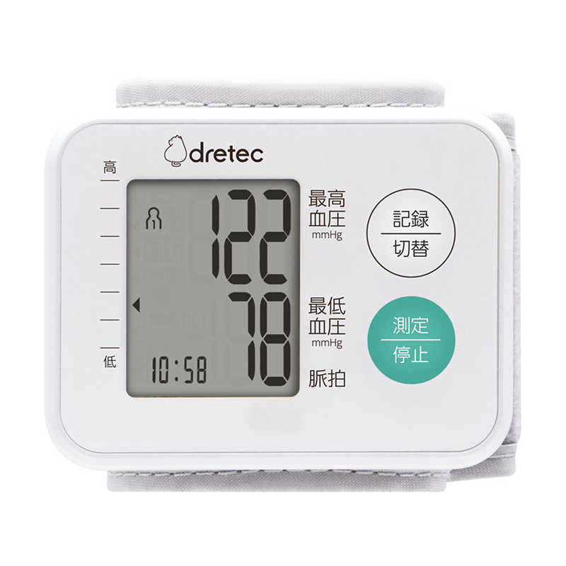 ドリテック　手首式血圧計 [手首式]　BM-105WT