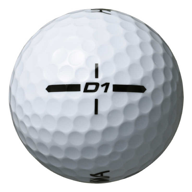 本間ゴルフ　ゴルフボール HONMA D1ボール 1ダース(12球)/ホワイト 【返品交換不可...