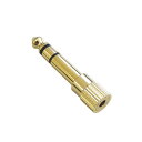 フジパーツ 3.5mm ステレオミニプラグ(メス) - 6.3mm ステレオ標準プラグ(オス) 変換プラグ FAD-666