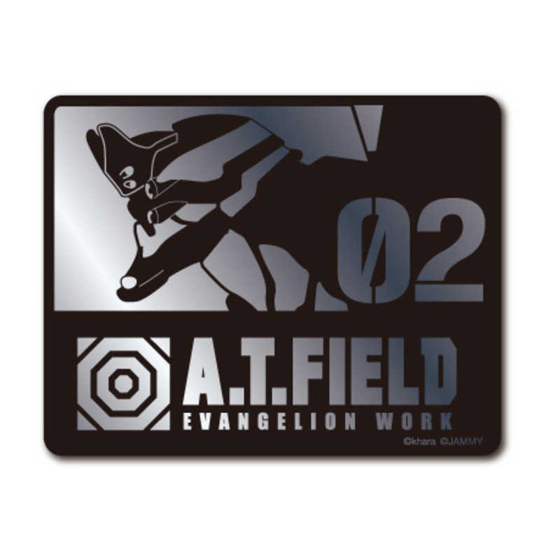 ゼネラルステッカー　Worksonステッカー Mサイズ A.T.FIELD 銀 弐号機　ATF-017S