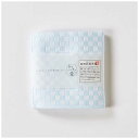 楠橋紋織 しゅす織り ハンカチタオル 25cm×25cm ブルー 1-61157-86-B