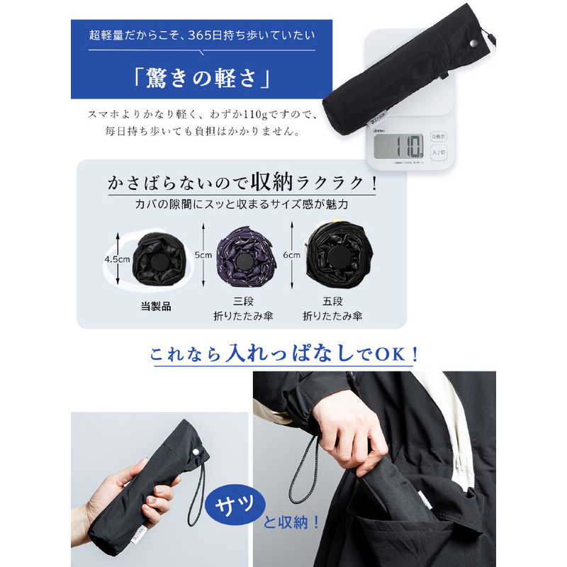 （同梱不可） ニフティカラーズ SORANI. ソラニ 遮光オートマティックミニ50 折傘 グレー 2450GY コンパクトで便利な自動開閉折りたたみ傘