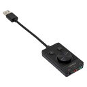アイネックス USBオーディオ変換ケーブル 4極ヘッドセット用+3極ヘッドフォン+マイク用 AVC-11