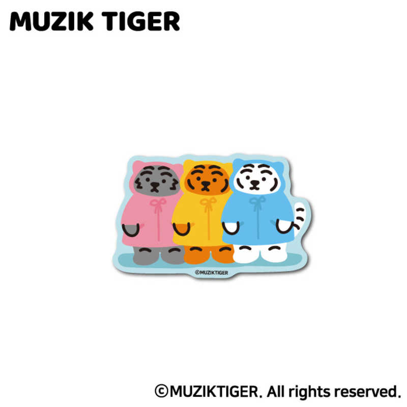 ゼネラルステッカー ダイカットミニステッカー MUZIK TIGER お揃いレインコート MUZ-011