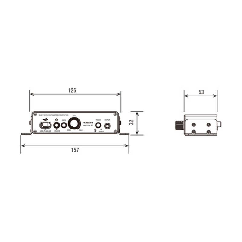 MASSIVE　Bluetooth小型デジタルステレオアンプ　MA-S10D BT r-kojima-11501333 コジマ楽天市場店 サンプル画像2