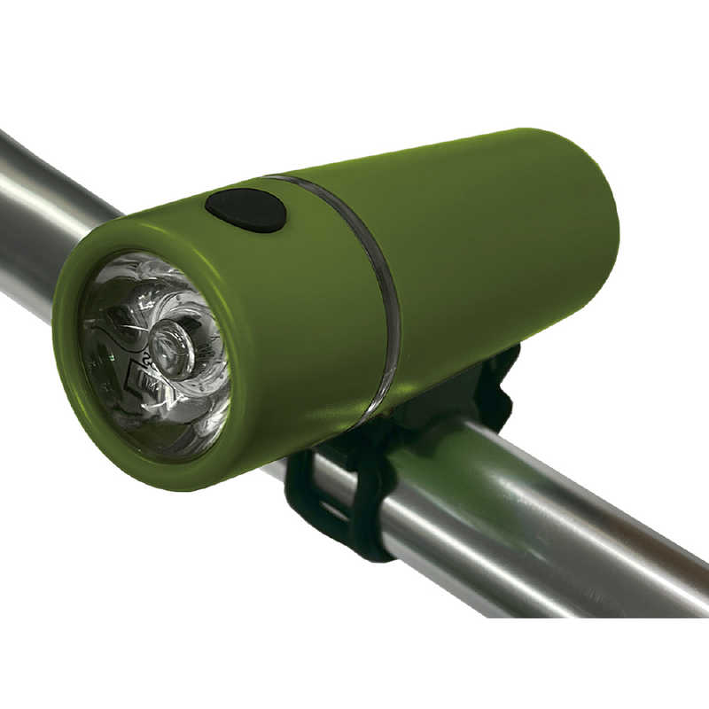 ILIVE　自転車用ヘッドライト I live LEDバッテリーライト カーキ　BL06
