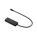 エレコム ELECOM USB Type-C ハブ USB3.1 Gen1 USB-A ×3 HDMI ×1 バスパワー 薄型 ケーブル約30cm ブラック U...