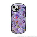 HAMEE iPhone 15専用 ポケットモンスター ポケモン iFace First Classケース iFace PK総柄 パープル 41-964705(2)