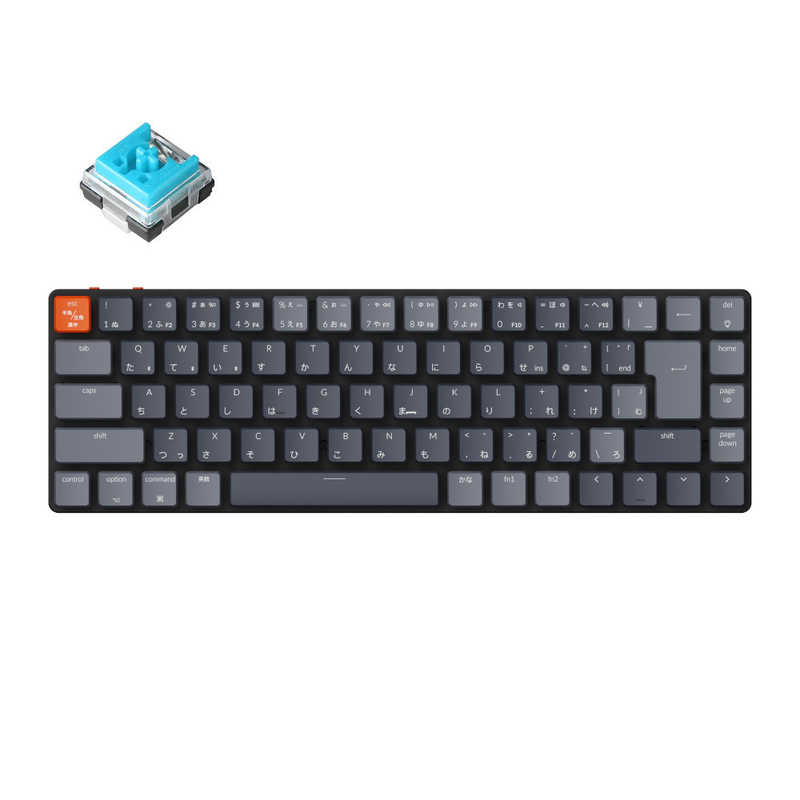 キークロン　キーボード K7 RGBライト(青軸) ［有線・ワイヤレス /Bluetooth・USB］　K7-E2-JIS