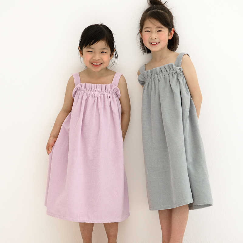 タオル美術館　cococi beauty ジュリア パイルバスドレス(こどもサイズ) グレー
