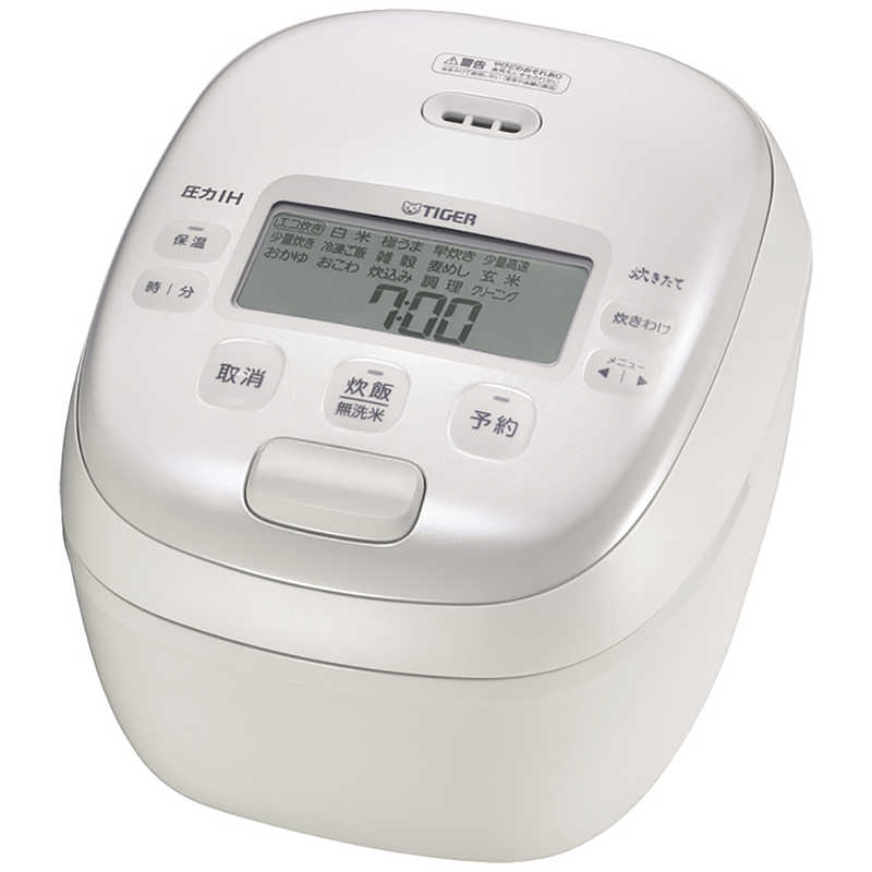 タイガー　TIGER　炊飯器 5.5合 圧力IH ホワイト　JRI-B100W