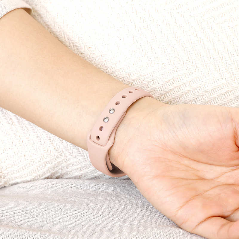 OWLTECH　Apple Watch(38/40/41mm)用 ニュアンスカラー スリムシリコンバンド 「mignonne(ミニョン)」 ピンクベージュ　OWLMINAWBS03PB