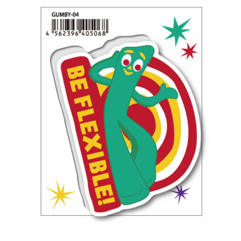 ゼネラルステッカー　GUMBY ステッカー BE FLEXIBLE！ BE FLEXIBLE！　GUMBY04