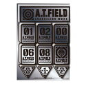 ゼネラルステッカー Worksonステッカー Lサイズ A.T.FIELD 銀 数字A ATF-026S(2)