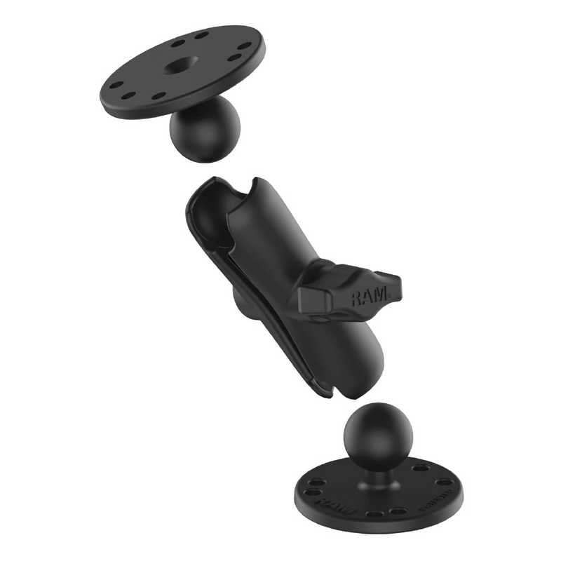 RAMMOUNTS　AMPSラウンドベース2個セット 標準アーム 1インチボール　RAM-B-101U