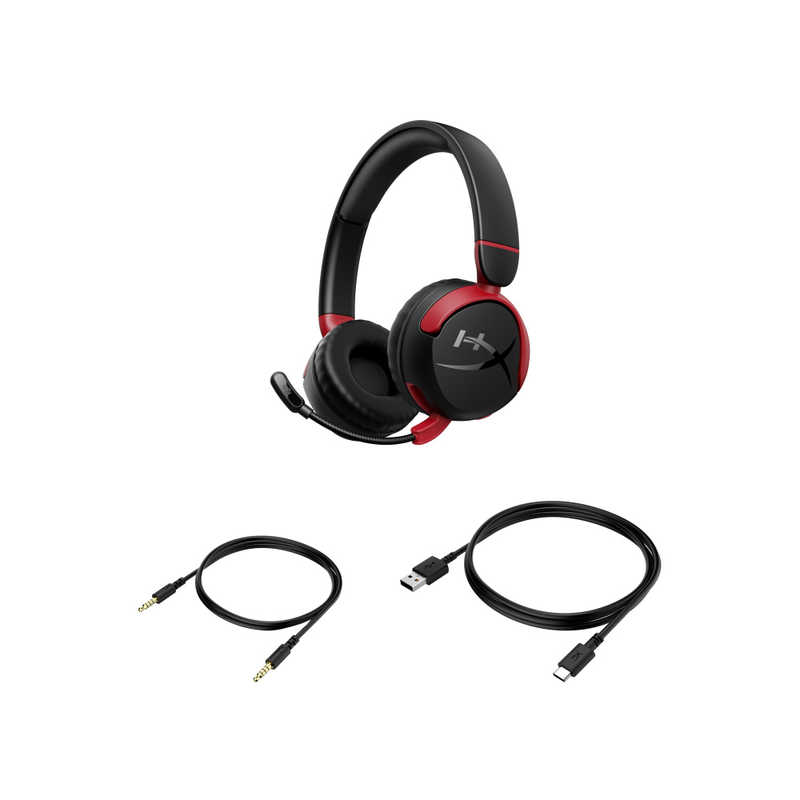 HYPERX　子供向け ゲーミングヘッドセット HyperX Cloud Mini Wireless ［ワイヤレス(Bluetooth)＋有線 /両耳］ ブラック　7G8F1AA
