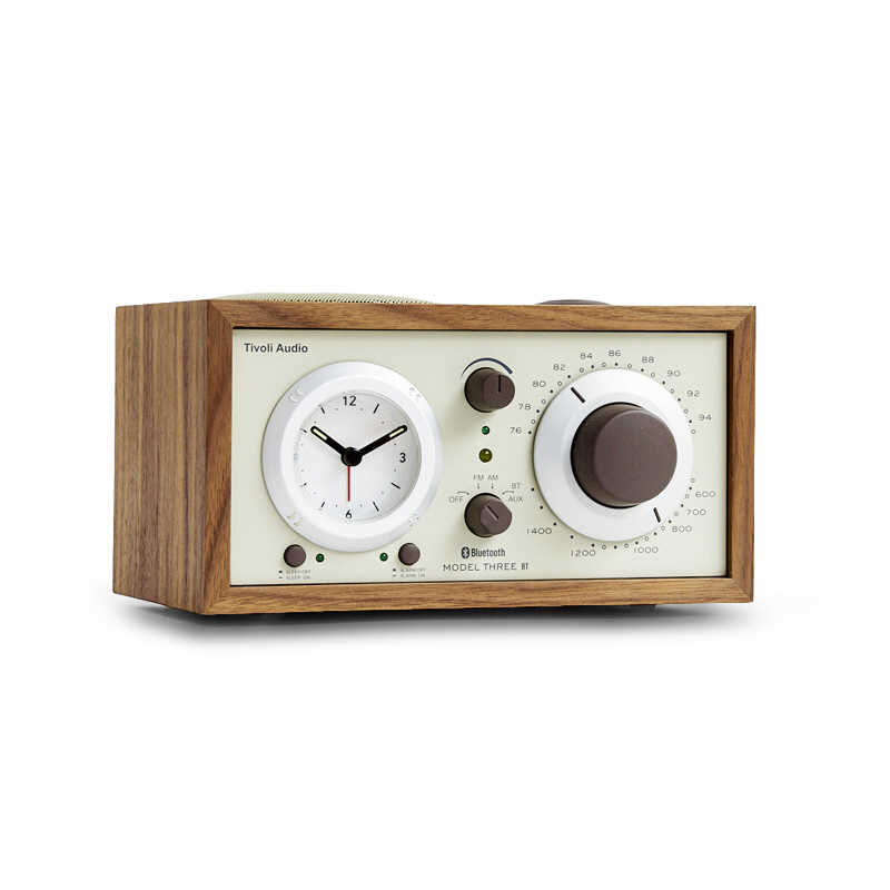 TIVOLIAUDIO　Model Three BT｜AM/ ワイドFM/ Bluetooth クロック付ラジオスピーカ...