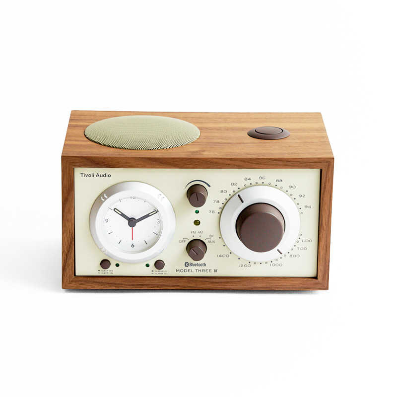 TIVOLIAUDIO　Model Three BT｜AM/ ワイドFM/ Bluetooth クロック付ラジオスピーカ...