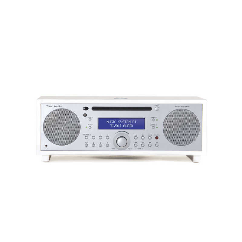 TIVOLIAUDIO　Music System BT｜AM/ ワイドFM/ CD All-in-One Hi-Fi System Silver...