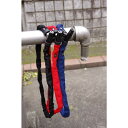 KUHAKU ディンプルキー式ワイヤーロック 檸檬(レモン)90 (長さ約90cm×太さ:チェーン約4mm/ネイビー) 030386 LEMON90