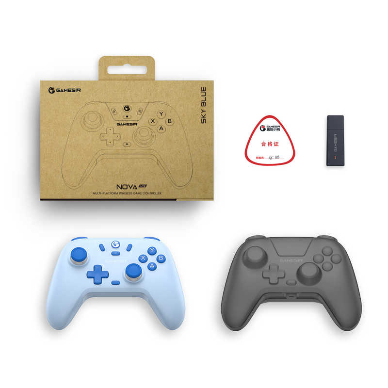 GAMESIR　ホールエフェクトセンサー搭載コントローラー WindowsPC/Switch/Android/iOS対応 GameSir Nova Lite Sky Blue　GameSirNovaLiteSkyBlue