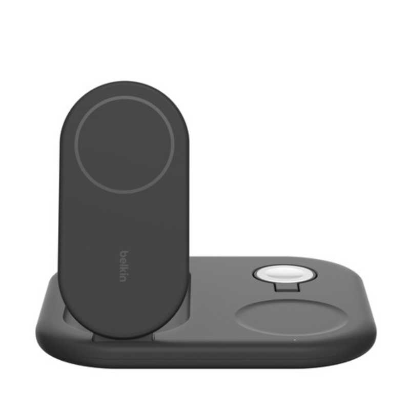 BELKIN BoostCharge Pro Qi2 3-in-1 折りたたみ式ワイヤレス充電器 ブラック WIZ029dqBK