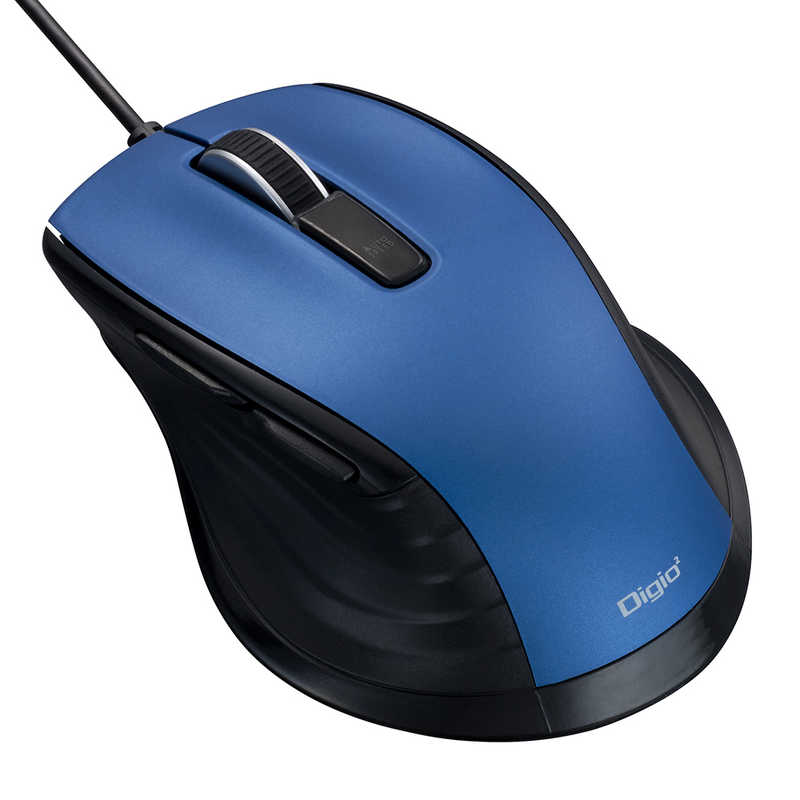 ナカバヤシ　マウス Digio2 F_line [BlueLED /有線 /5ボタン /USB] ブルー　MUS-UKF227BL