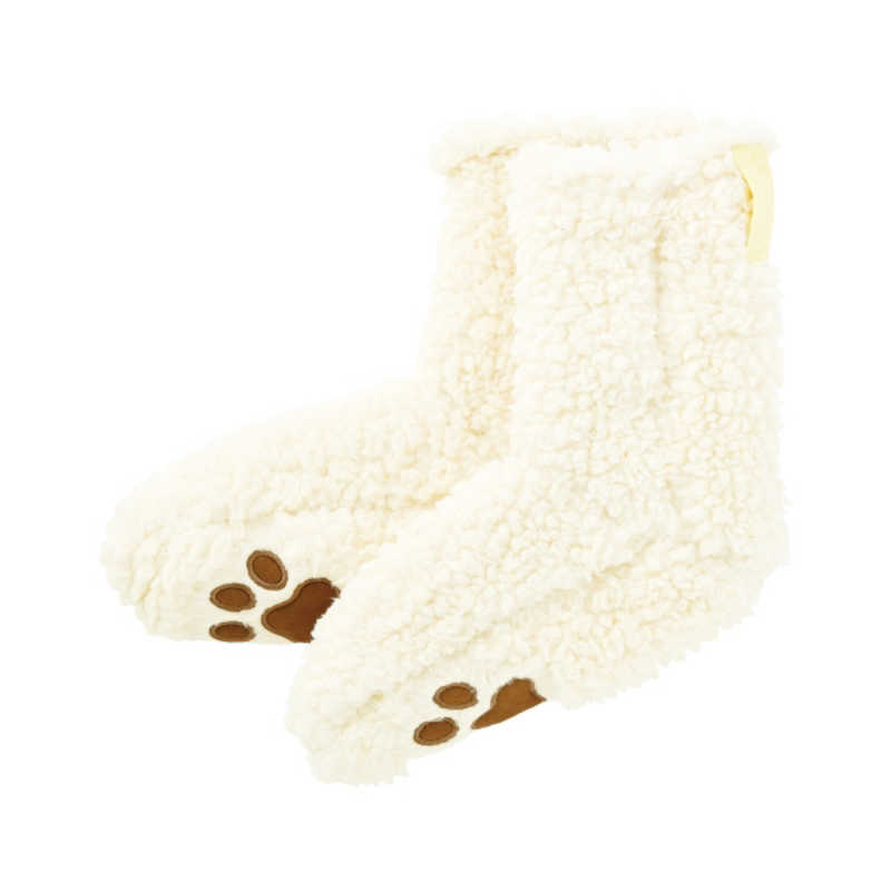 りぶはあと パピーコートルームソックス 23-24.5cm CREAM (返品交換不可) 24416-14