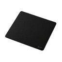 エレコム ELECOM ゲーミング マウスパッド スピードタイプ 粗目クロス 表面 ラバーベース 420×460×3mm ゲーミングマウスパッド ブラック MP-G12BK