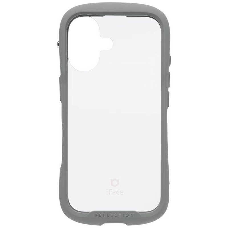HAMEE　iPhone 16(6.1インチ) iFace Reflection Frost 強化ガラスクリアケース iFace グレー　41-979945