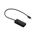 エレコム ELECOM USB Type-C ドッキングステーション 3-in-1 コンパクト ハブ PD 100W 急速充電 USB-C ×1 USB-A ×1 HDMI ×1 ブラック DST-C31BK(2)