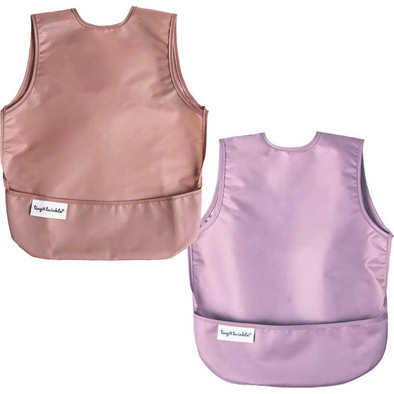 TINYTWINKLE エプロンビブ 2枚セット Small Taupe Lilac