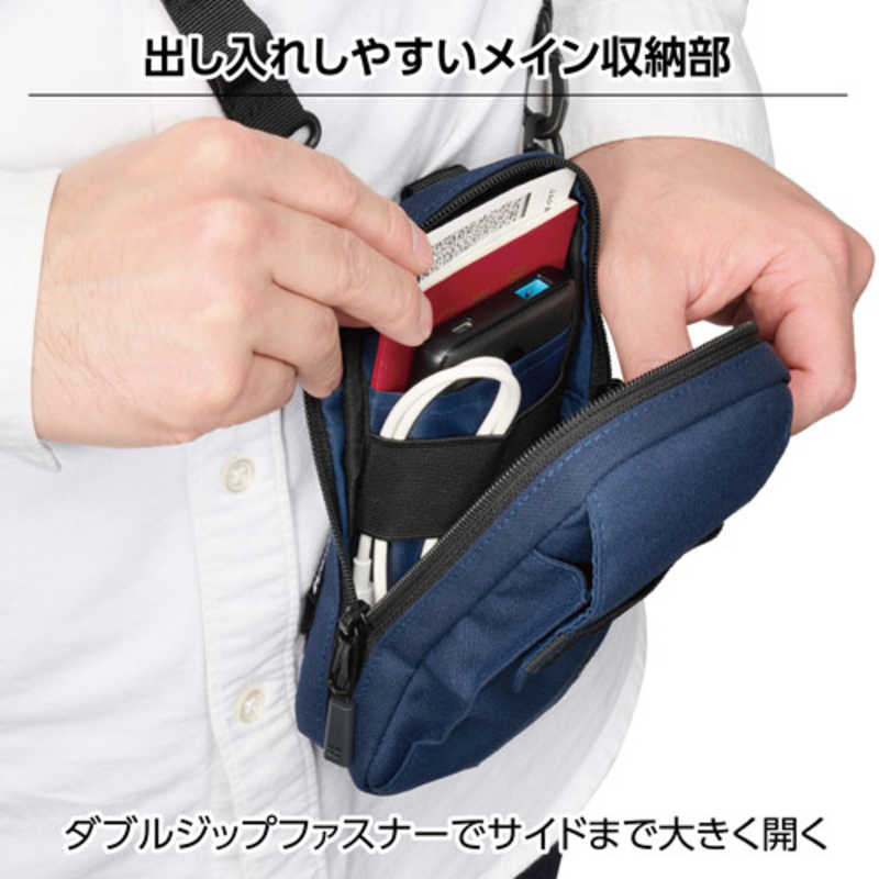 ハクバ　(ガジェットポーチ) プラスシェル ユーティリティショルダーポーチ ネイビー　SP-USPNV r-kojima-11536489 コジマ楽天市場店 サンプル画像3