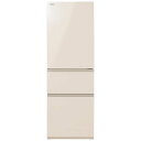 東芝 TOSHIBA 冷蔵庫 3ドア 356L 左開き VEGETA(ベジータ) SVシリーズ 幅60cm グレインアイボリー GR-W36SVL-UC(標準設置無料)