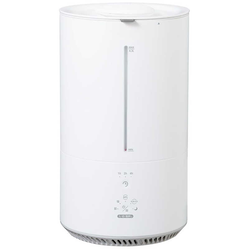 シィーネット　加湿器 スチーム式 木造7畳 鉄筋12畳 ホワイト　CDKN405WH