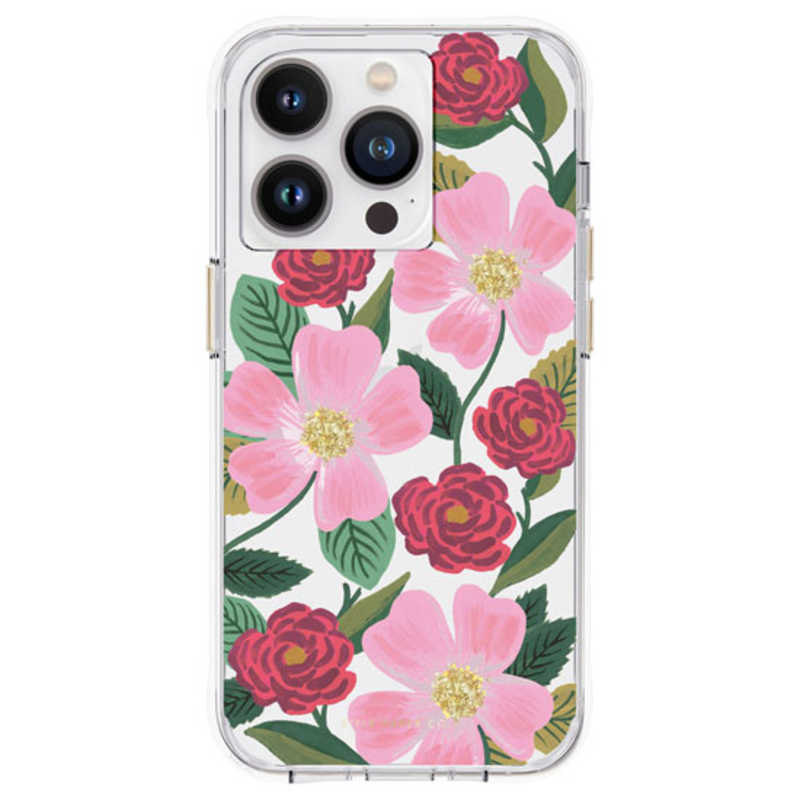 Rifle Paper iPhone 14 Pro Rifle Paper Co. - Rose Garden 3.0m落下耐衝撃 抗菌 リサイクル素材 Rose Garden RP049818