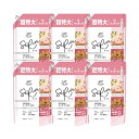 P&G (ケース販売) レノアリセットセラムホワイトピーチ&カモミールの香りつめかえ用 超特大サイズ1150mL×6