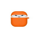 KENZAN NEXO AirPods 4 ACTIVE HYBRID シリコンケース UNIQ VOLT ORANGE UNIQAP4NEXOOR(2)